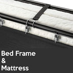 Spring Coil, 14” Folding Bed with 3-Inch Luxurious Memory Foam Mattress, Strong and Sturdy Metal Frame, Portable Guest Bed for Easy Storage, 31-Inch, White