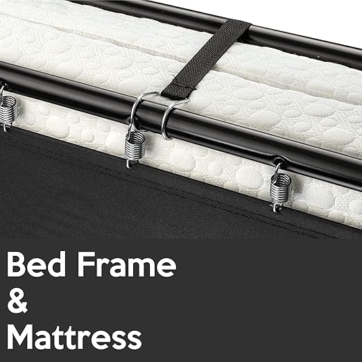Spring Coil, 14” Folding Bed with 3-Inch Luxurious Memory Foam Mattress, Strong and Sturdy Metal Frame, Portable Guest Bed for Easy Storage, 31-Inch, White