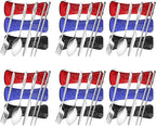 6 Pack Reusable Flatware Sets Knife, Fork, Spoon, Chopsticks, 24Pcs Portable Travel Stainless Steel Tableware Dinnerware with Carrying Case