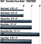 FS916 Super-Duty Fire Starter - 9/16 Inch Thick x 4 Inch Long Large Ferrocerium Rod with Magnesium, Carbon Steel Striker & 550 Paracord Lanyard for Camping, Survival, Emergency Kits