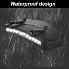 Mudder 2 Pcs Hat Light Clip 11 LED Cap Lights Clip on Hat Battery Powered Hat Brim Clip on Light Black Waterproof Ultra Bright Hat Flashlight Clip on Headlamp for Hats Hunting Camping Fishing Hiking