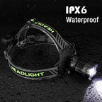 3Pack Rechargeable Headlamp Super Bright, 99000 Lumens LED Head Lamp with 3 Modes, 90°Angle & Adjustable Focus Head Lights for Forehead, IPX6 Waterproof HeadLamps for Adults Camping Hiking