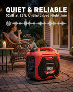 ERAYAK 2400W Portable Inverter Generator for Home Use, Super Quiet Small Generator for Camping Outdoor Emergency Power Backup, Gas Powered Engine, EPA, ECO Mode