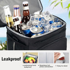 Tactical Lunch Box for Men & Women – Expandable 16L Double Deck Insulated Cooler Bag for Work, Construction & 12-Hour Shifts – Heavy Duty Leakproof Large Meal Prep Tote with Shoulder Strap