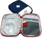 First Aid Bag - First Aid Kit Bag Empty for Home Outdoor Travel Camping Hiking, Mini Empty Medical Storage Bag Portable Pouch (Red & Blue (Small Size))