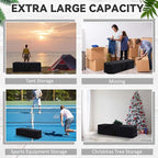 36 x 13 x 13 Inch, 100 L Extra Large Duffle Bag Camping Tent Storage Bag Heavy Duty Waterproof Sports Equipment Carrying Case for Tent Pole Travel Canopy Hammock Tripod Fishing Outdoor Moving