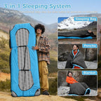 ATEPA Down Sleeping Bag for Adults, Recycled Ultralight 35°F 40°F 45°F 50°F 650FP / 700FP 3 Season Compact Sleeping Bags with Compression Sack for Backpacking Camping Hiking, Can Be Attached to Pad