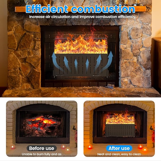 Small Pellet Basket, Portable Pellet Burner Basket for Fireplaces and Wood Stoves, Emergency Camping Stove, 11.5 × 8 × 6.7inch
