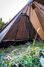 VIAM Outdoors | Floorless Shelters with Stove Jack | Lightweight Ultralight Backpacking Hiking Camping Hunting Fishing Shelter | with Guy Lines & Stakes