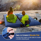 Elegear CumbreX Single Sleeping Pad for Camping, 4.7" Ultra-Thick Inflatable Camping Sleeping Pad with Built-in Foot Pump & Quick Inflation, Portable Camping Sleeping Mat for Backpacking Hiking Tent