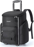 TOURIT Rolling Cooler Backpack: Leakproof Waterproof Insulated 36 Cans Beach Cooler with Wheels and Handle Outdoor Camping Picnic Travel