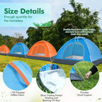 Woanger 10/16 Pack Bulk 2 Person Camping Tents for Homeless Lightweight Tent with Rain Fly and Carrying Bag Waterproof Windproof Setup Pop Up for Camping Backpacking Donation