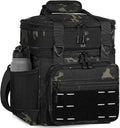Lunch Box Cooler Bag - Insulated Tactical Lunchbox for Men - Large Lunch Pail Kit for Adults Work Outdoor Shifts Trips Black Camo 25L