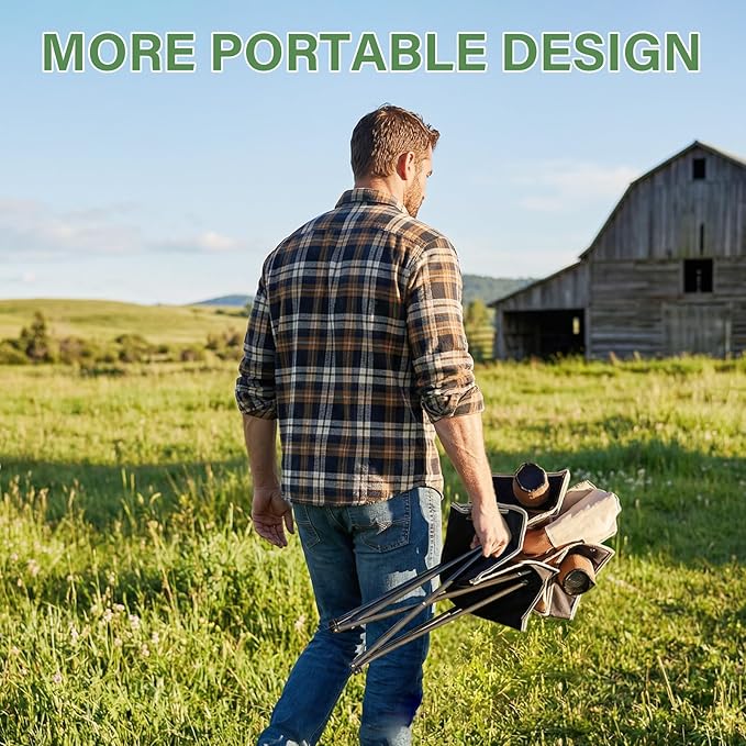 CAMPHILL Camping Chair Set of 3, Outdoor Folding Camping Chairs for Heavy People with Cup Holder & Carry Bag,Collapsible Chair Include One Sofa Chair and Two Single Chair,Support up to 500lbs