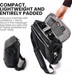 NANUK N-PVD 15L Camera Messenger Bag for Photographers – Lightweight & Hightly Water Resistant – Hardshell Design Fits 1 Camera Body, 2 Lenses, Drone, Tripod, 16″ Laptop, & More