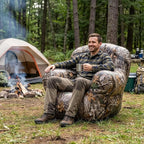 Air Candy Realtree® Camo Inflatable Outdoor Armchair – Heavy-Duty Puncture-Resistant Bottom – Ultra-Comfortable Camping, Tailgating & Outdoor Lounge Chair – Supports 250 lbs – Portable & Easy Inflate