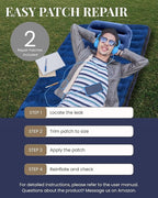 Inflatable Sleeping Pad for Camping, Extra-Thick 4.75" Single Air Mattress with Soft Velvet Top, Machine Washable, Family Lightweight 4-Season Pad for Traveling & Hiking, Green