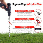 12 Pcs 12" Aluminum Ground Anchors, Tent Stakes Heavy Duty for Swing Set Anchors Screw in Kit for Tents, Canopies, Sheds,Amusement Facilities,Swing Sets Outdoor