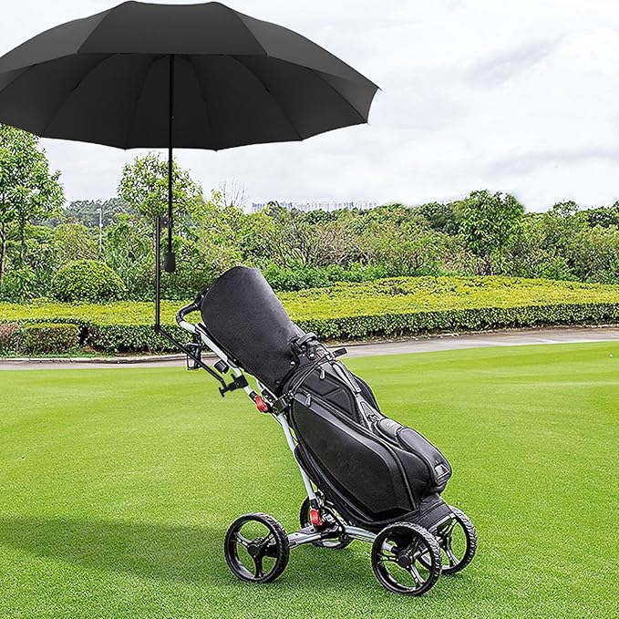 UPF 50+ Beach Umbrella with Adjustable Universal Clamp