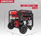 A-iPower 5000-Watt Portable Generator Gas Powered, CO Sensor Shutdown, Heavy Duty Generators with 223cc OHV Engine For Jobsite, RV, Home Backup, Emergency (GXS5000)