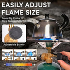 KOMAN Camping Propane Stove,Portable Camping Stove, Backpacking Stove Propane Camping Stove,10000BTU Single Burner Propane Stove for Outdoor Cooking,Fuel by 16 Oz Propane Cylinder (Fuel not Included)