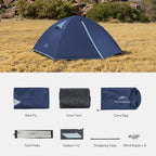 Naturehike Bleik 2-3 Person Camping Tent, Waterproof Double Layer Lightweight Backpacking Tents for Camping