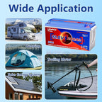 12V 200Ah Lifepo4 Battery with Bluetooth, Built-in 200A Smart BMS, Low-Temp Protection, 4500+ Deep Cycle Grade A Lithium Cells for RV Travel, Trolling Motor, Marine,Boat,Solar Panel,Camping