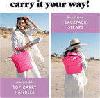 Fit & Fresh Carefree Cooler Collection – Insulated, Leakproof, Water-Resistant Tote & Mini Sling Bag for Summer Pool & Travel