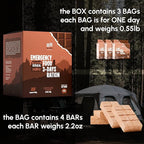 Emergency Food Supply - Chocolate Survival Ration - 20 Years Shelf Life - 3 Days