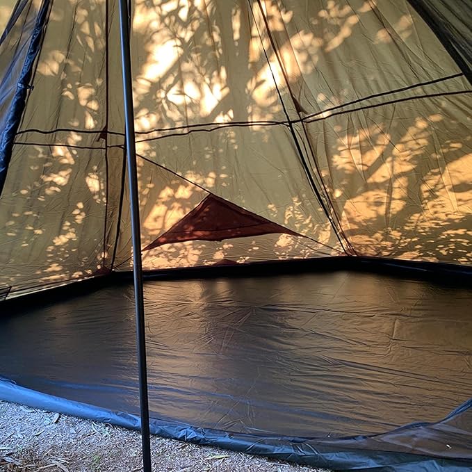 Hot Tent with Stove Jack Onefires Large Teepee Tent for Outdoor Family Camping 4-8 Person | with Stove Jack, Large, for Family Camping