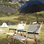 UPF 50+ Beach Umbrella with Adjustable Universal Clamp