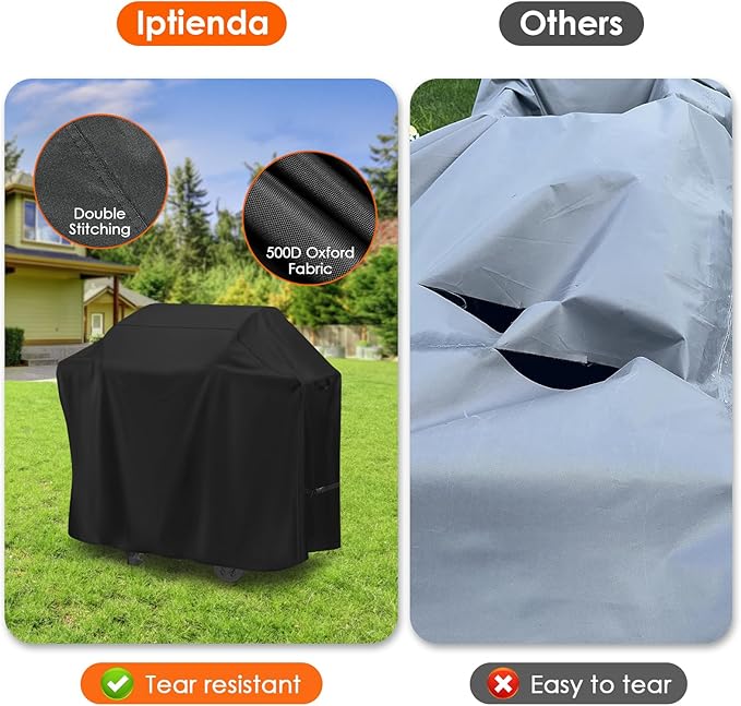 Grill Cover for Weber Spirit 300 and Spirit II 300 Series Gas Grill, 51inch Heavy Duty Outdoor Grill Cover Waterproof for Weber Liquid Propane Grills -51" L x 27" W x 43" H