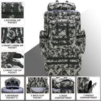 King'sGuard 100L Camping Hiking Backpack Molle Rucksack Military Camping Backpacking Daypack