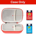 Fukumi Auvi Q Carrying Case,Portable Medicine Emergency Bag for 2 Auvi-Q Auto Injectors,Asthma Inhaler,Nasal Spray,Allergy Medicine,First Aid,Hard Travel Case with Carabiner and Lanyard,Bag Only