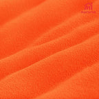 Fleece Sleeping Bag Liner, Cold Weather Blanket, 75 x 31 In, Lined Sack Sleep Travel Sheets with Zipper, Thermal Warmth Pad Lightweight Thin Down Insert Bags for Adults Camping Winter Unisex (Orange)