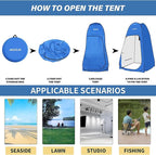 AKOZLIN Portable Pop Up Shower Tent Instant Privacy Dressing Changing Tent Outdoor Shower Room Camp Toilet Tent