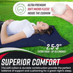 Vaygway Outdoor Camping Cot Pads Mattress- Soft Comfortable Lightweight Thick Cotton Sleeping Cot- Portable Hiking, Traveling, Backpacking Waterproof Bottom Pad Mattress