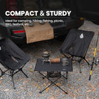 ONETIGRIS Foldable Camping Table, Lightweight Portable Table Sturdy & Quick Setup, Holds Up to 66 lbs, Perfect for Camping, Hiking, Backpacking, Picnic, Beach, Travel