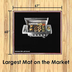 XL Fire Pit Mat, USA Based, Fireproof Under Grill Mat for Outdoor Grill Deck Protector, 67" x 60", for Firepit, Grass, Patio, Lawn, Campsite, BBQ Mat, Fire Proof Ember Mat