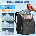 Backpack Coolers Insulated Leak Proof for Women Men, 35 Cans Large Capacity Waterproof Cooler Backpack, Soft Portable Cooler Bag for Beach Travel Camping Picnic Work