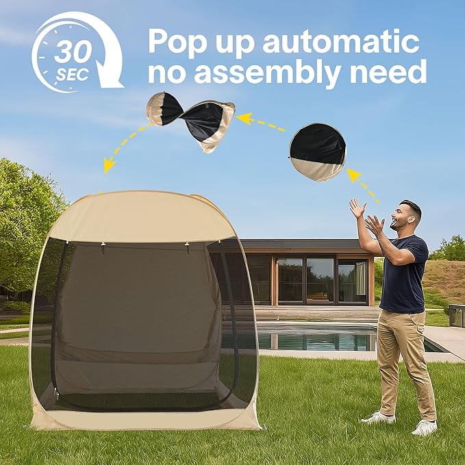 Alvantor SUV Tailgate Tent, Instant Pop Up Car Tent Creates Extra Living Space, UV Protection, Quick Setup in Seconds for Family, Road Trips, Tailgating, Beach, Outdoor Camping