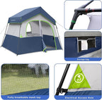 HIKERGARDEN 6-8 Person Camping Tent - Portable Family Cabin Tent for Camp, Windproof Fabric Camp Tent Outdoor for Hiking, Backpacking, Traveling