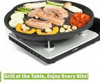 TECHEF - Stovetop Korean BBQ Non-Stick Grill Pan with Agni Portable Gas Stove Burner, Made in Korea (Master KBBQ Set)