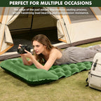 HiiPeak Camping Sleeping Pad, Ultralight Camping Mat with Pillow, Built-in Foot Pump Inflatable Sleeping Pads Compact for Camping Backpacking Hiking Traveling Tent