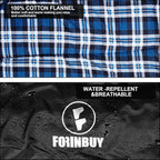 Flannel Sleeping Bag Cold Weather for Adults XL Camping Cotton Sleeping Bag 4 Season Big and Tall, Waterproof with Compression Sack