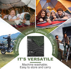 XL Queen Size 2 Person Double Sleeping Bag for Adults, Lightweight Compact with Flannel Liner & Thermolock Draft Tube, Machine Washable All Season Camping Travel