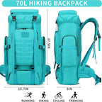 Hiking Backpack for Men 70L/100L Camping Backpack Military Rucksack Molle 3 Days Assault Pack for Climbing | Camping Backpack, 3 Days Assault Pack, for Climbing
