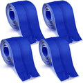 Tigeen 4 Roll Heavy Duty Zipper Door for Dust Barriers 7 ft x 3 Inch Self Adhesive Construction Zipper Door for Greenhouse Tent Accessories (Blue)
