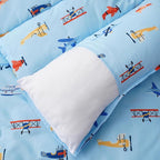 Bunnikins & Clover Toddler Nap Mat with Removable Pillow, Nap Mats for Preschool, Easy Clean Toddler Nap Pad for Kindergarten, Kids Sleeping Bag for Travel Camping