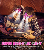 Toys LED Headlamp-Headlamp for Kids Unicorn Toy Head Lamp Flashlight 3 Adjustable Lighting Mode with Elastic Headbands for Boys, Girls, or Adults for Camping, Hiking, Reading, and Parties